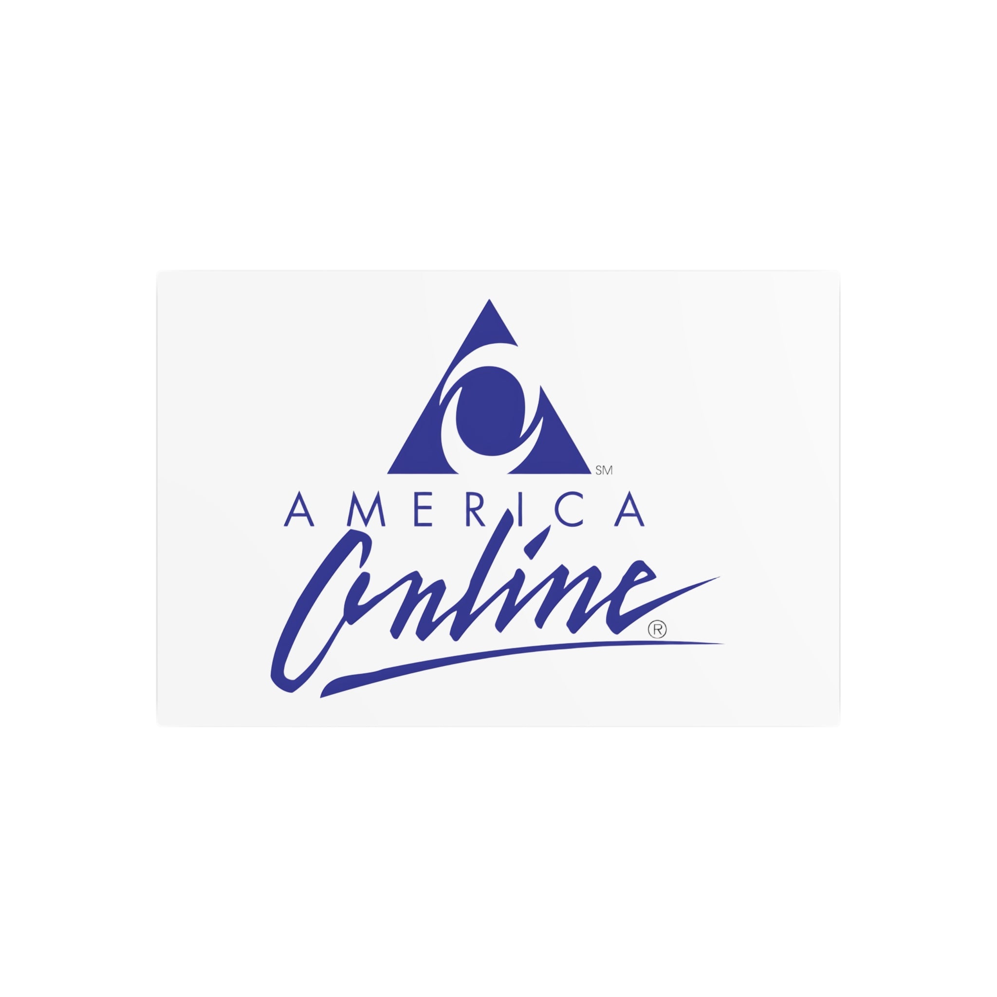 America Online (AOL) Metal Sign
