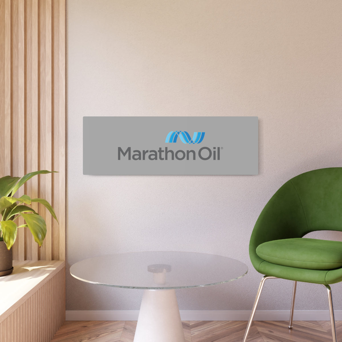Marathon Oil Metal Sign