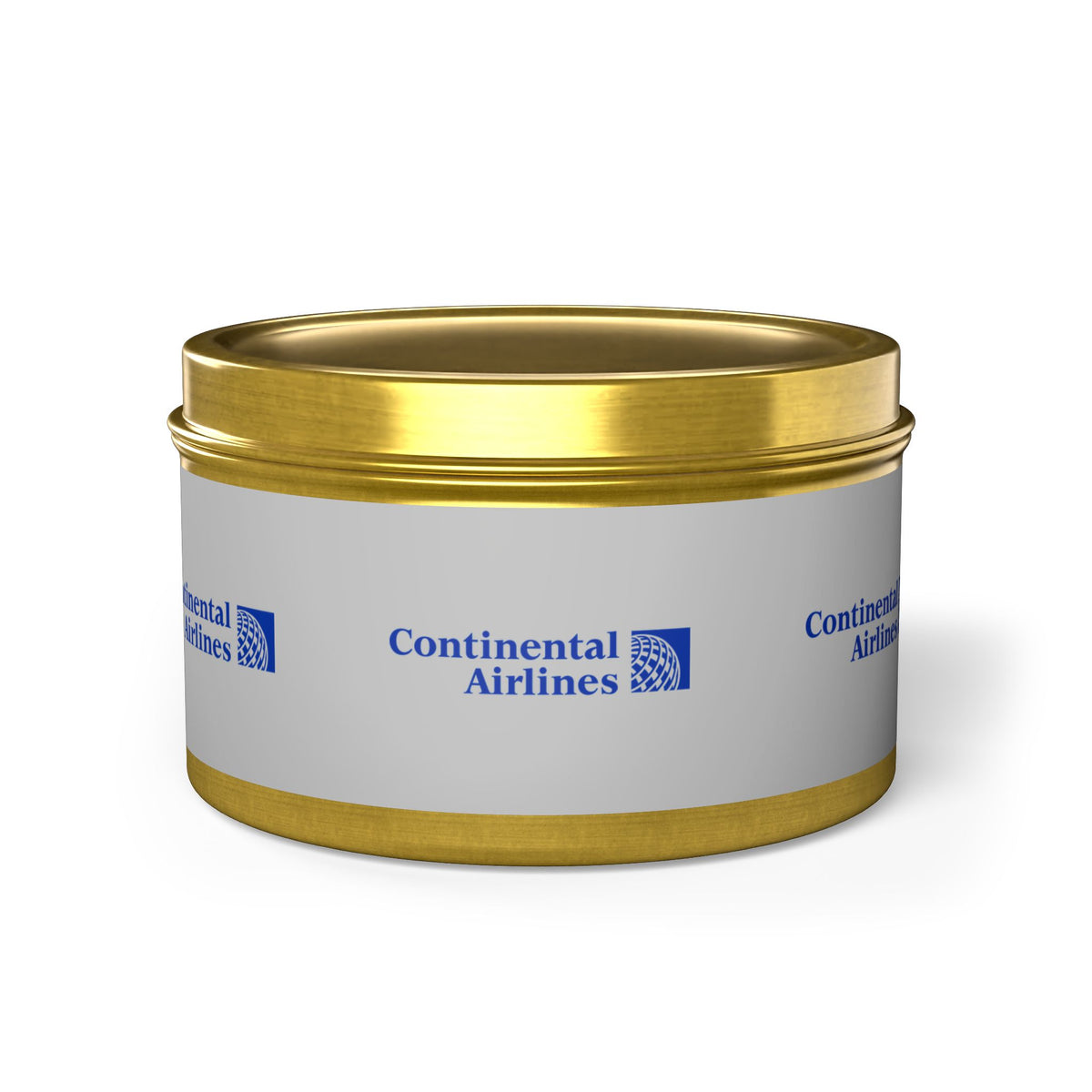 Continental Airlines Tin Candle