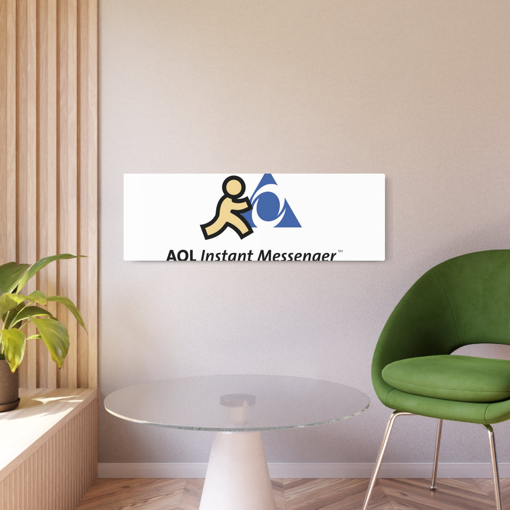 AOL Instant Messenger (AIM) Metal Sign