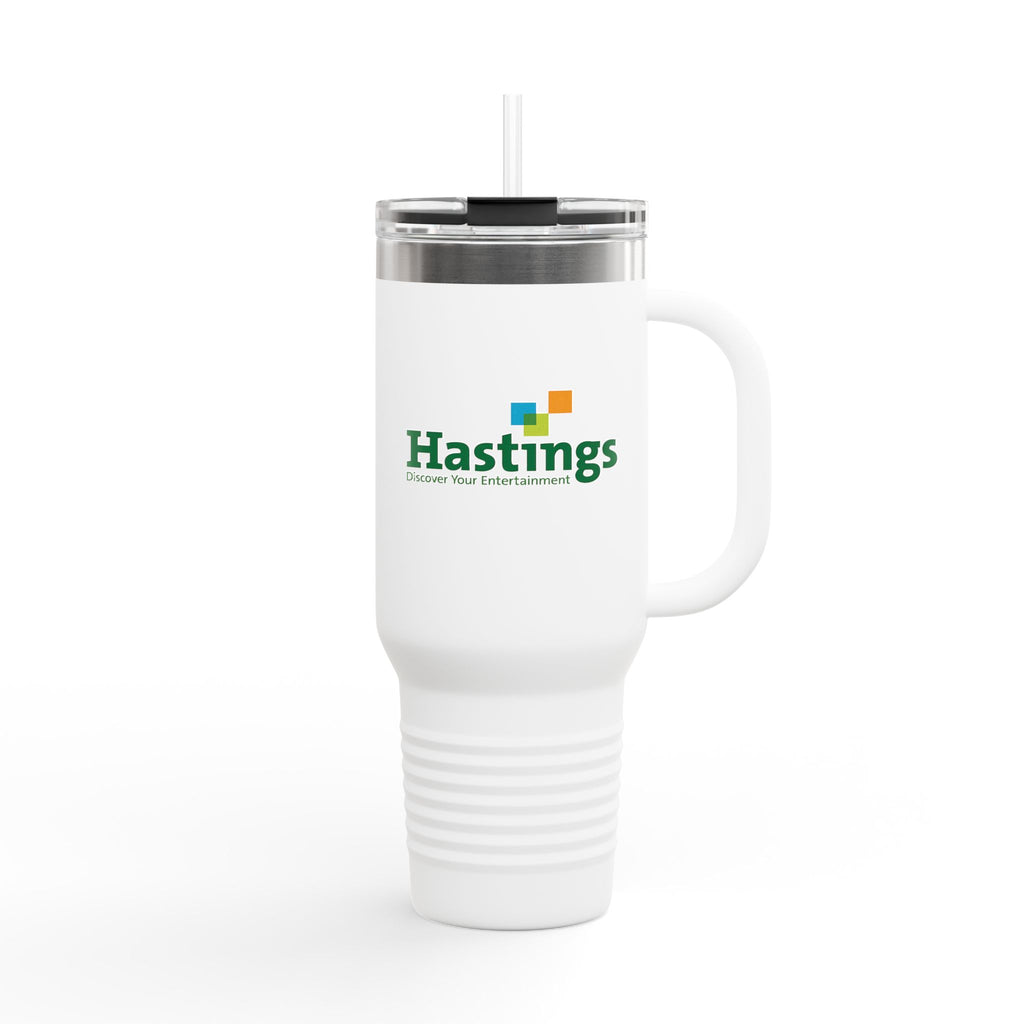 Hastings Entertainment 40oz Insulated Travel Mug Stainless Tumbler