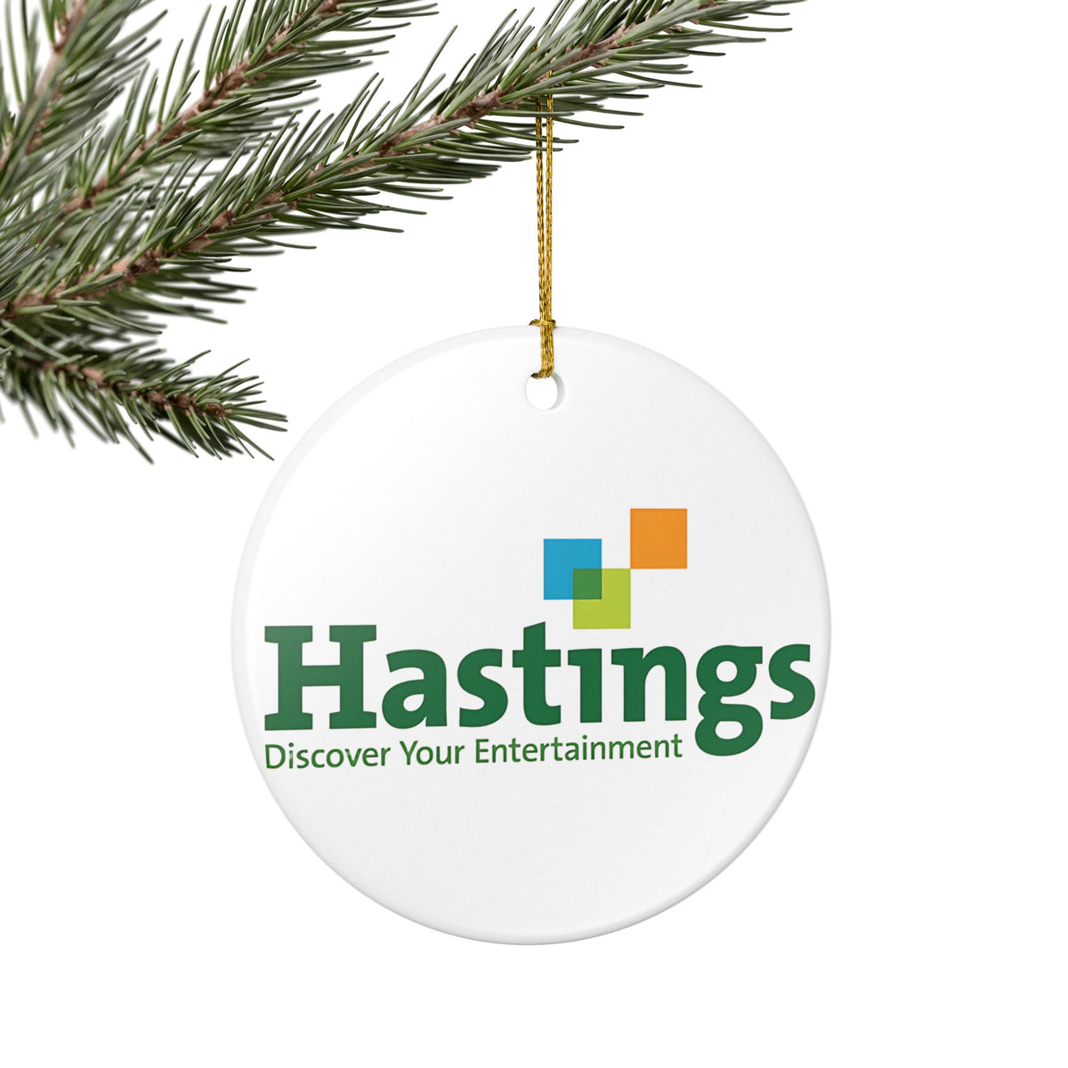 Hastings Entertainment Ceramic Ornament