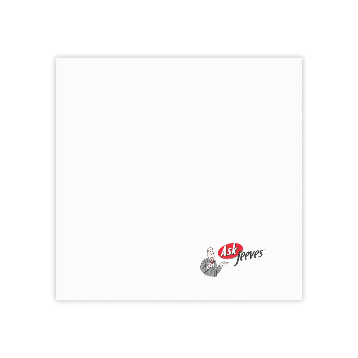 Ask Jeeves Sticky Post-it Note Pad