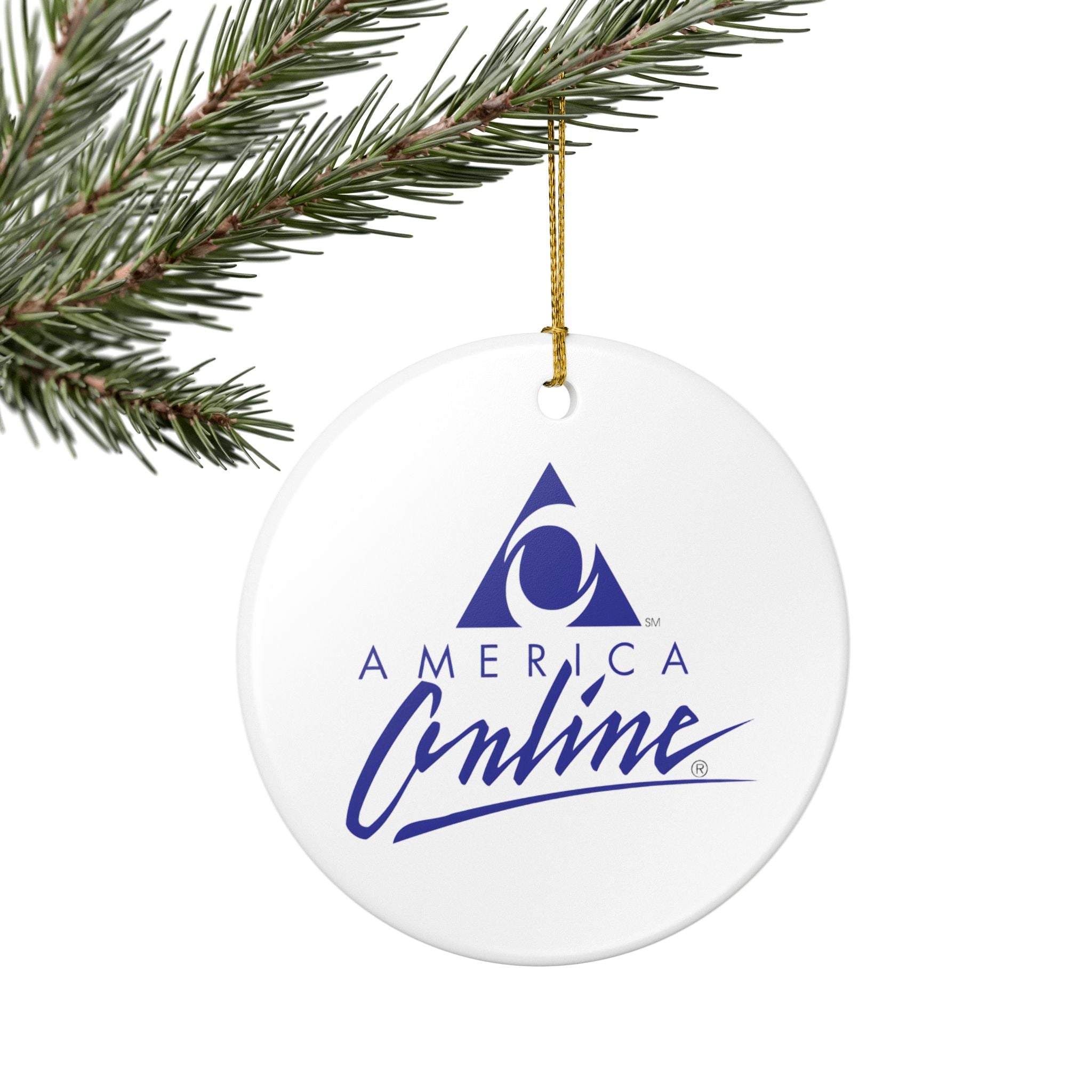 America Online (AOL) Ceramic Ornament