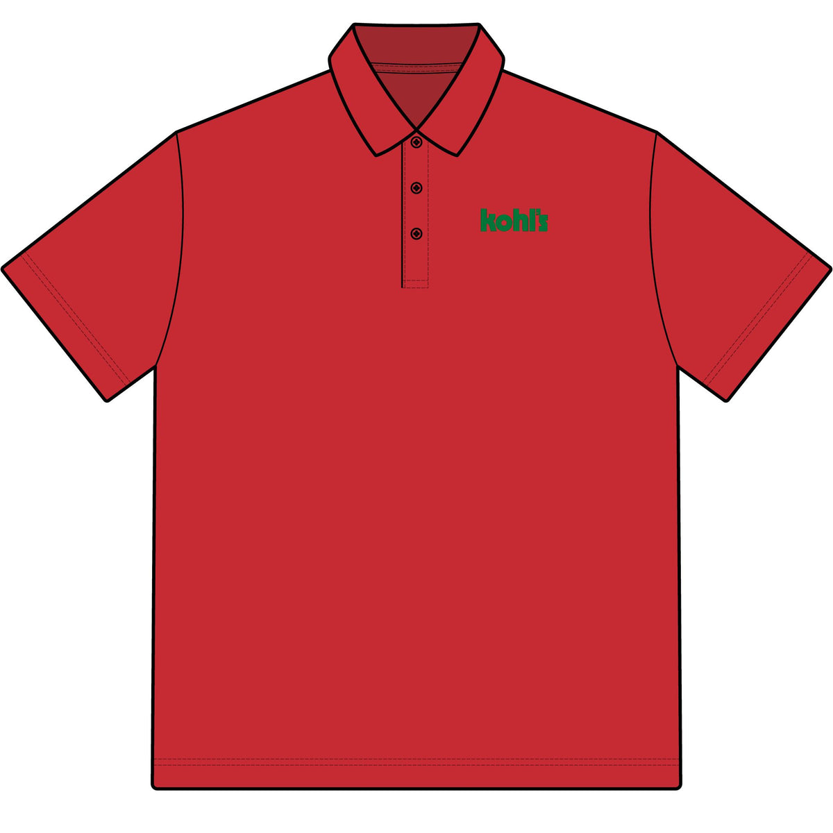Kohl's Food Stores Cotton Polo Shirt