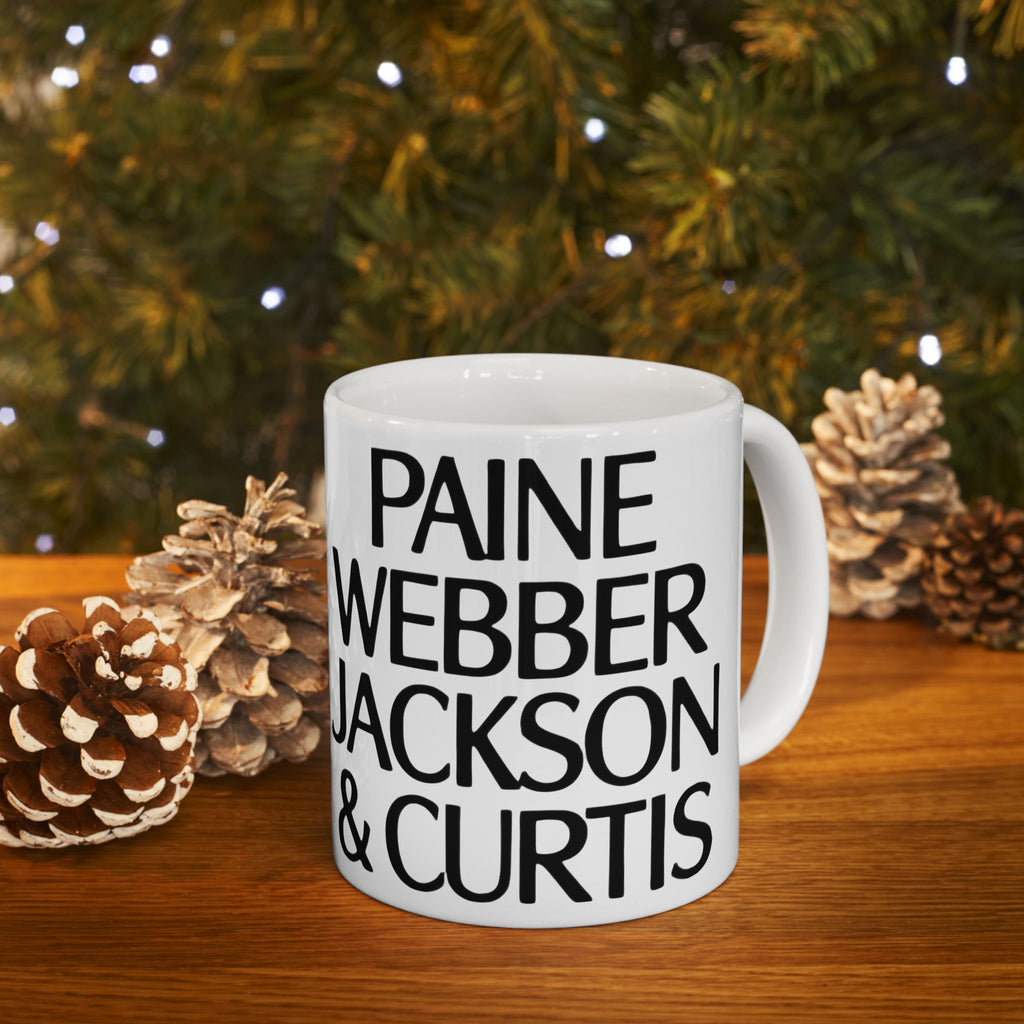 Paine Webber Jackson & Curtis Ceramic Coffee Mug