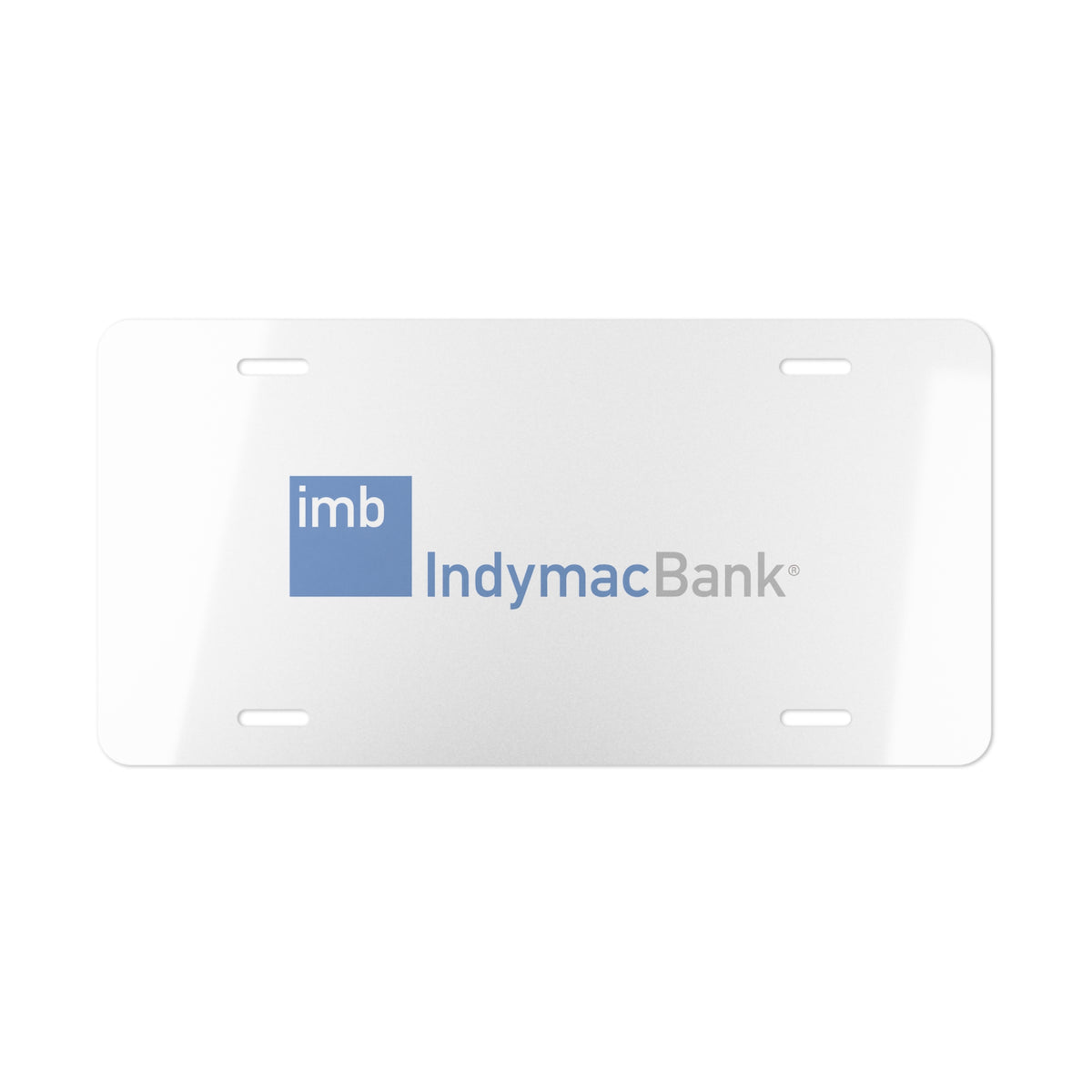 IndyMac Bank Vanity License Plate