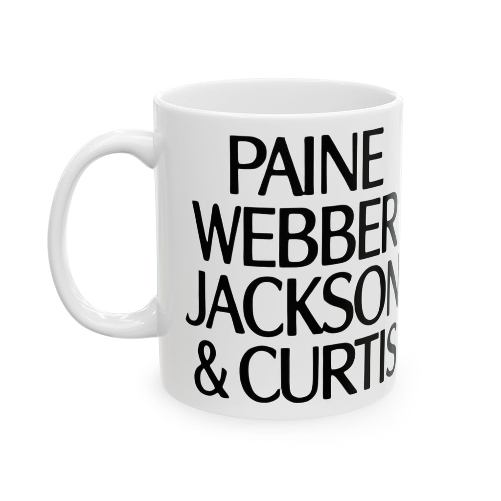 Paine Webber Jackson & Curtis Ceramic Coffee Mug