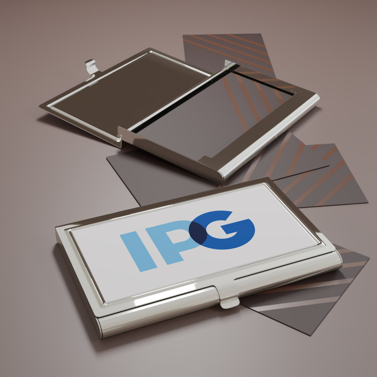 The Interpublic Group of Companies Metal Business Card Holder