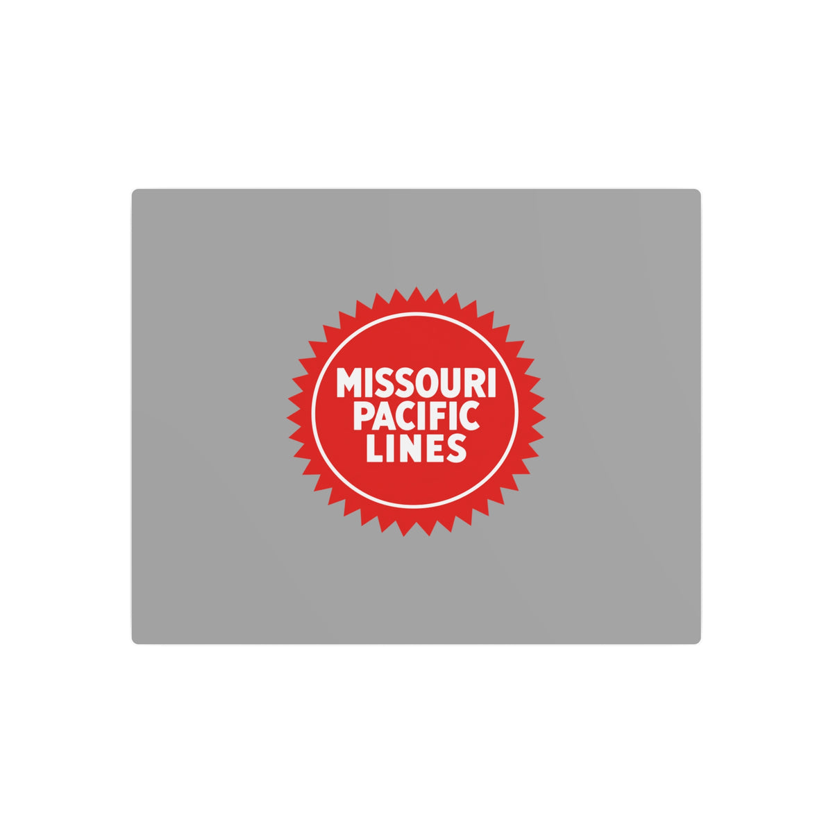 Missouri Pacific Railroad Metal Sign