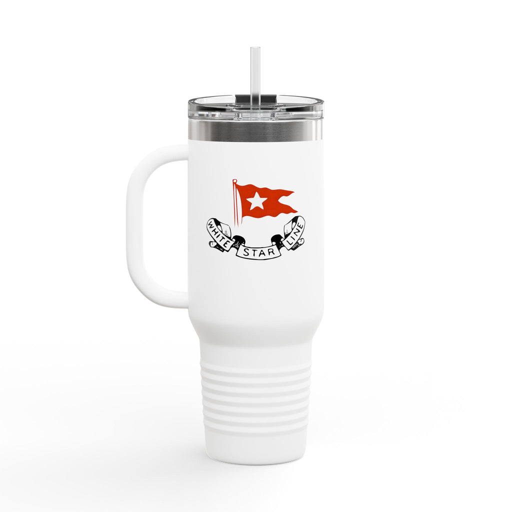 White Star Line 40oz Insulated Travel Mug Stainless Tumbler