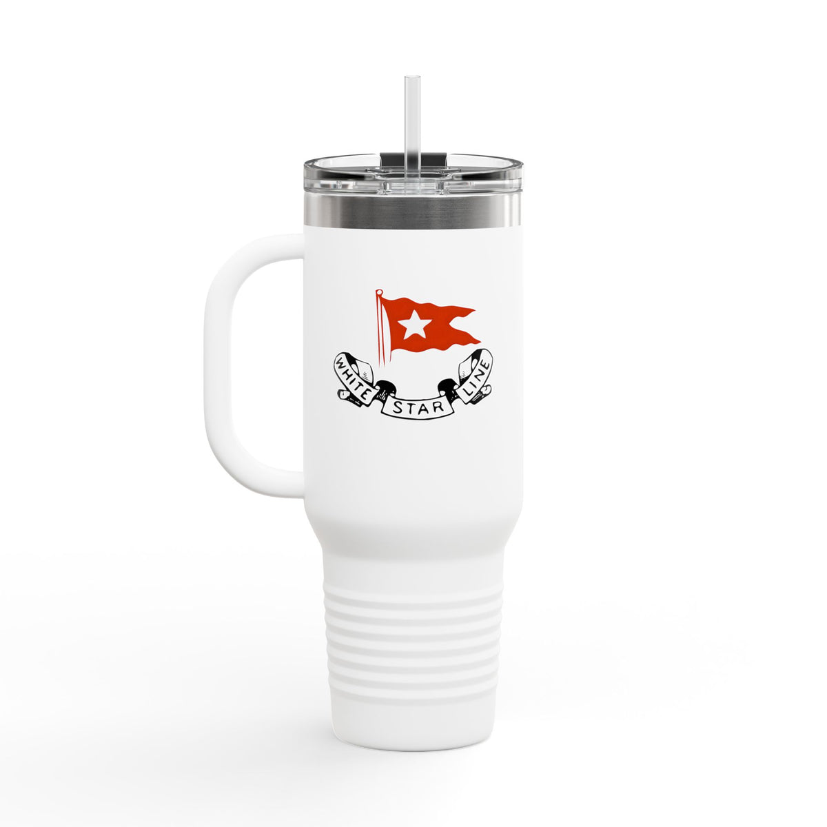 White Star Line 40oz Insulated Travel Mug Stainless Tumbler
