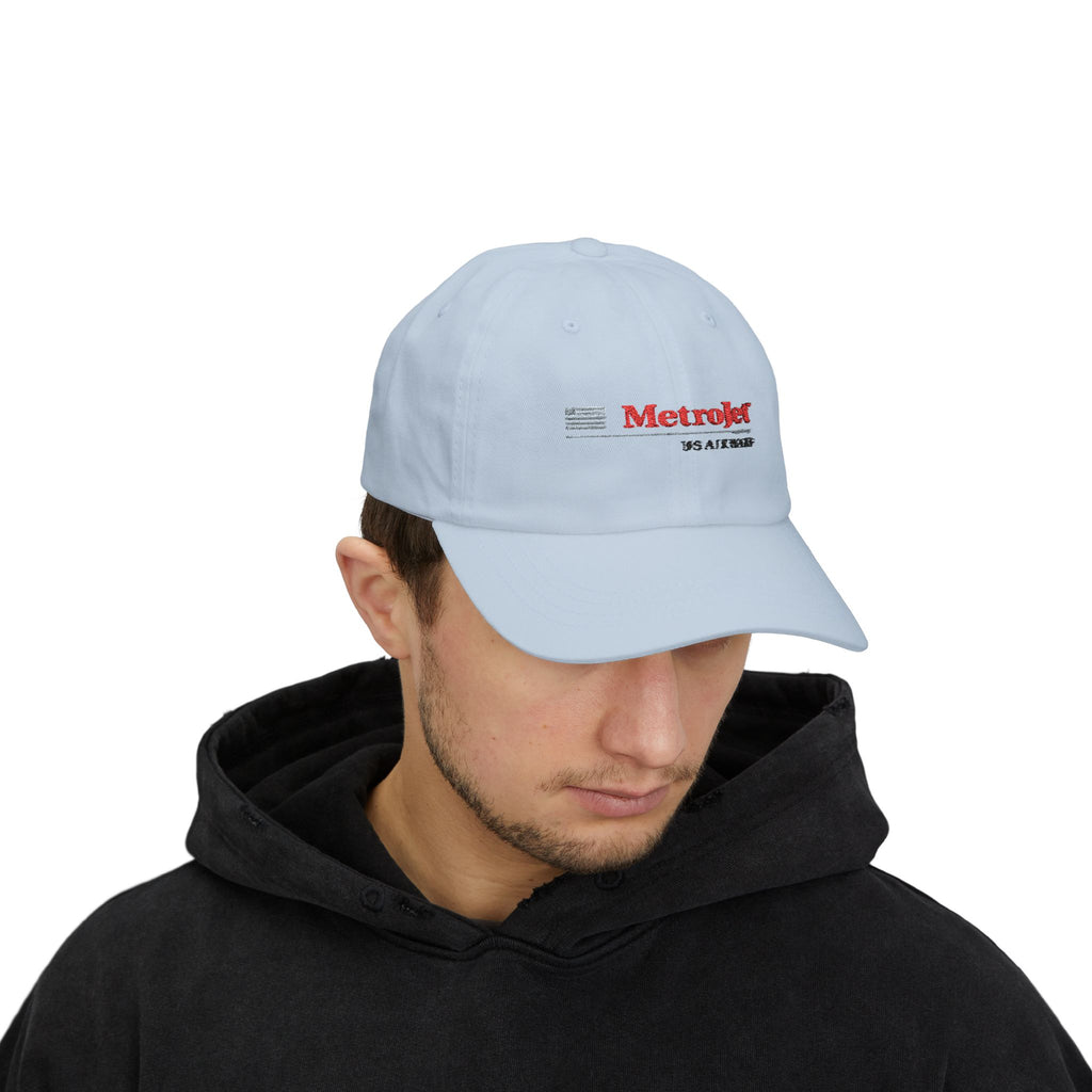 MetroJet Embroidered Dad Cap Hat