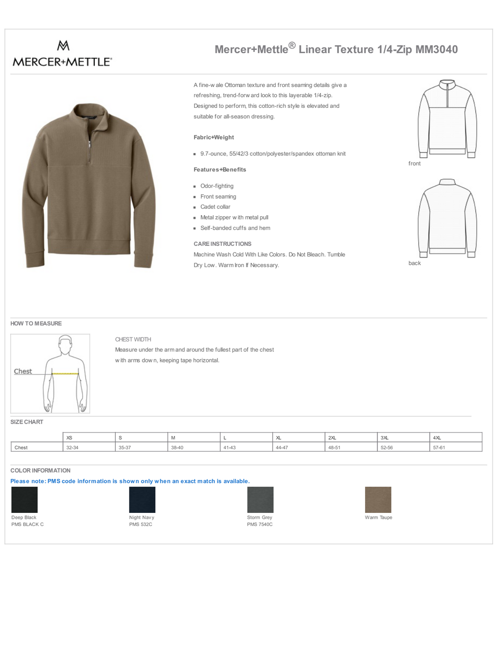Indian Motorcycle Heavy Knit Quarter-Zip Sweatshirt