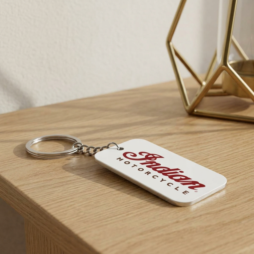 Indian Motorcycle Double-Sided Keychain Charm