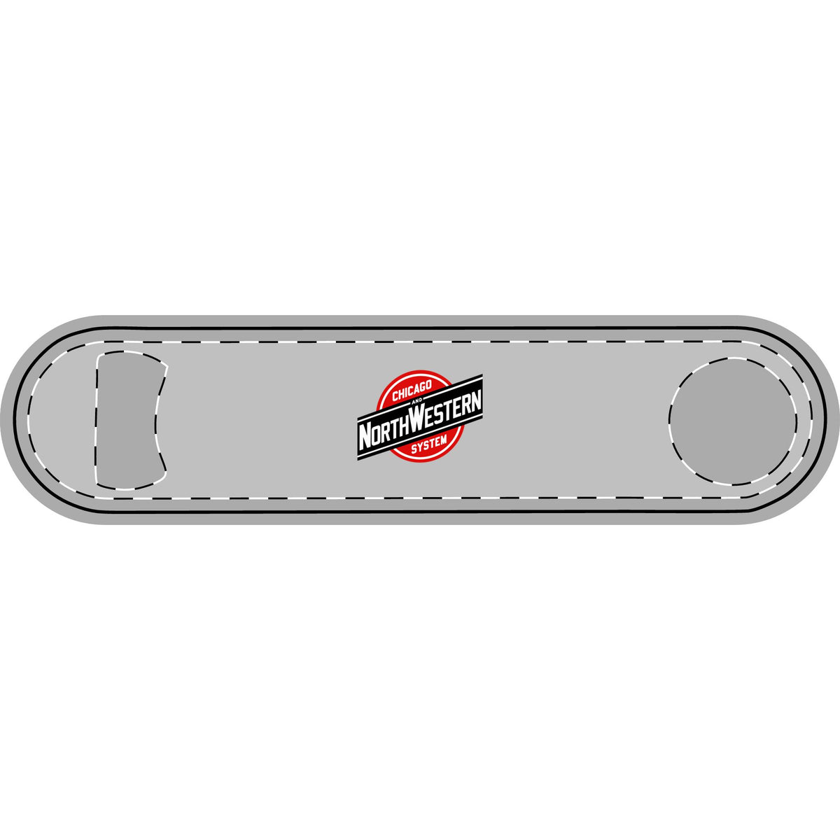 Chicago and North Western Railway Metal Bottle Opener