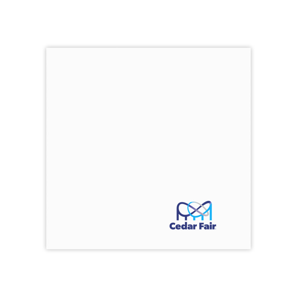 Cedar Fair Sticky Post-it Note Pad