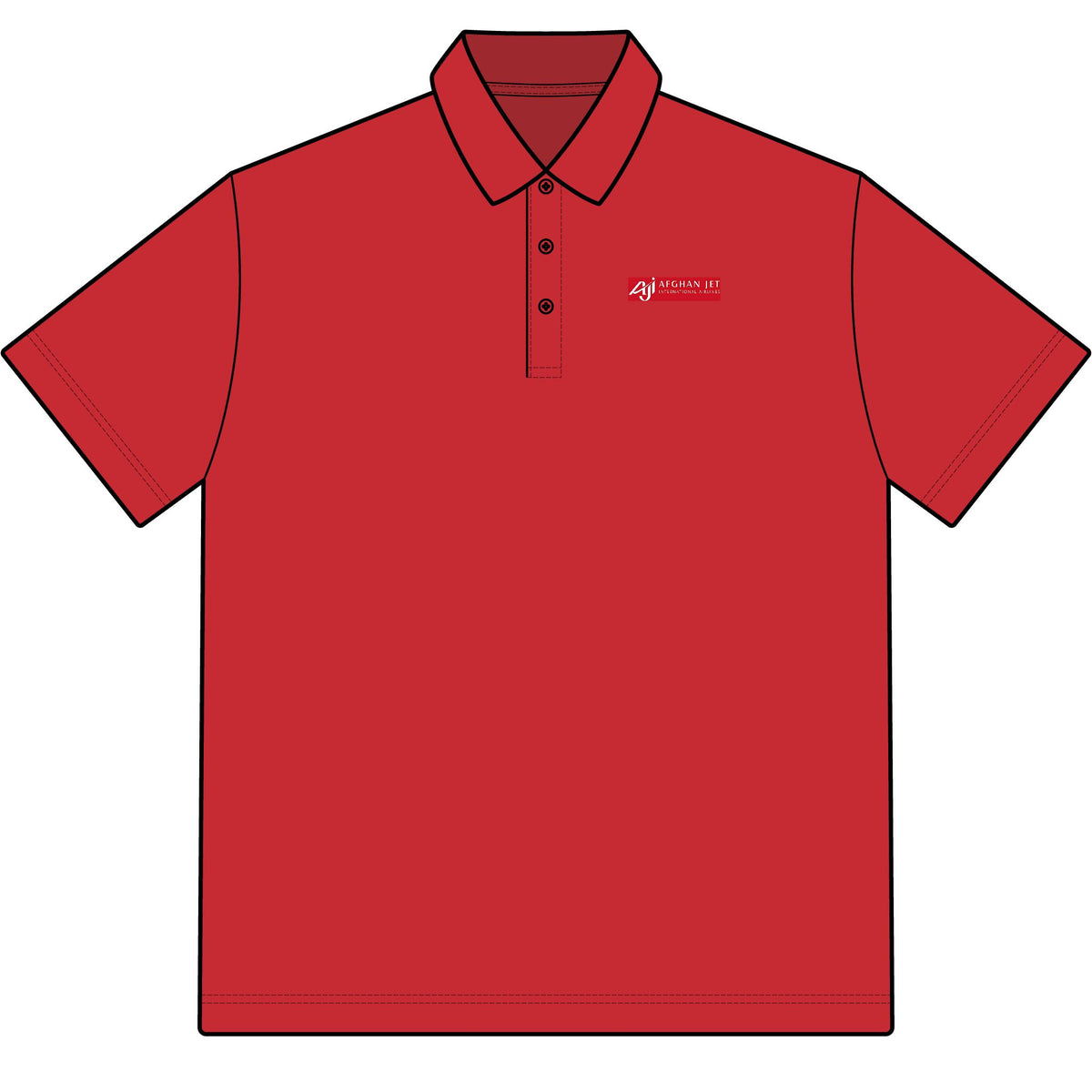 Afghan Jet International Airlines Cotton Polo Shirt