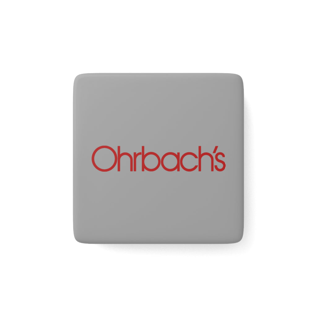 Ohrbach's Square Porcelain Fridge Magnet