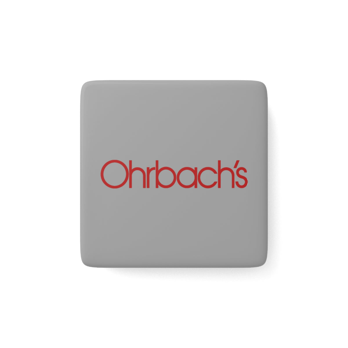 Ohrbach's Square Porcelain Fridge Magnet