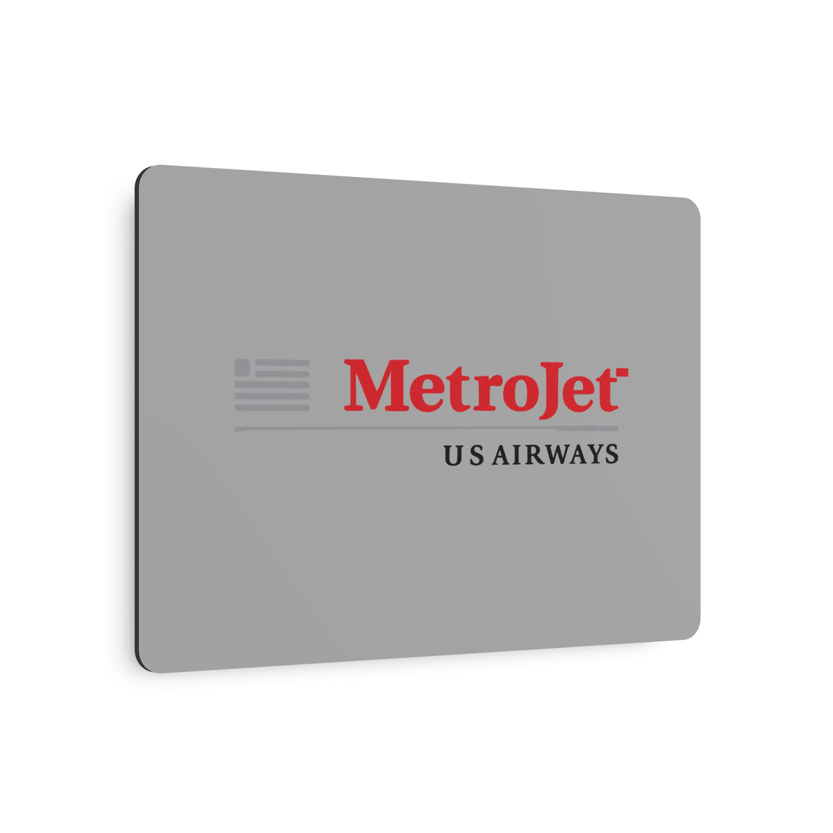 MetroJet Metal Sign