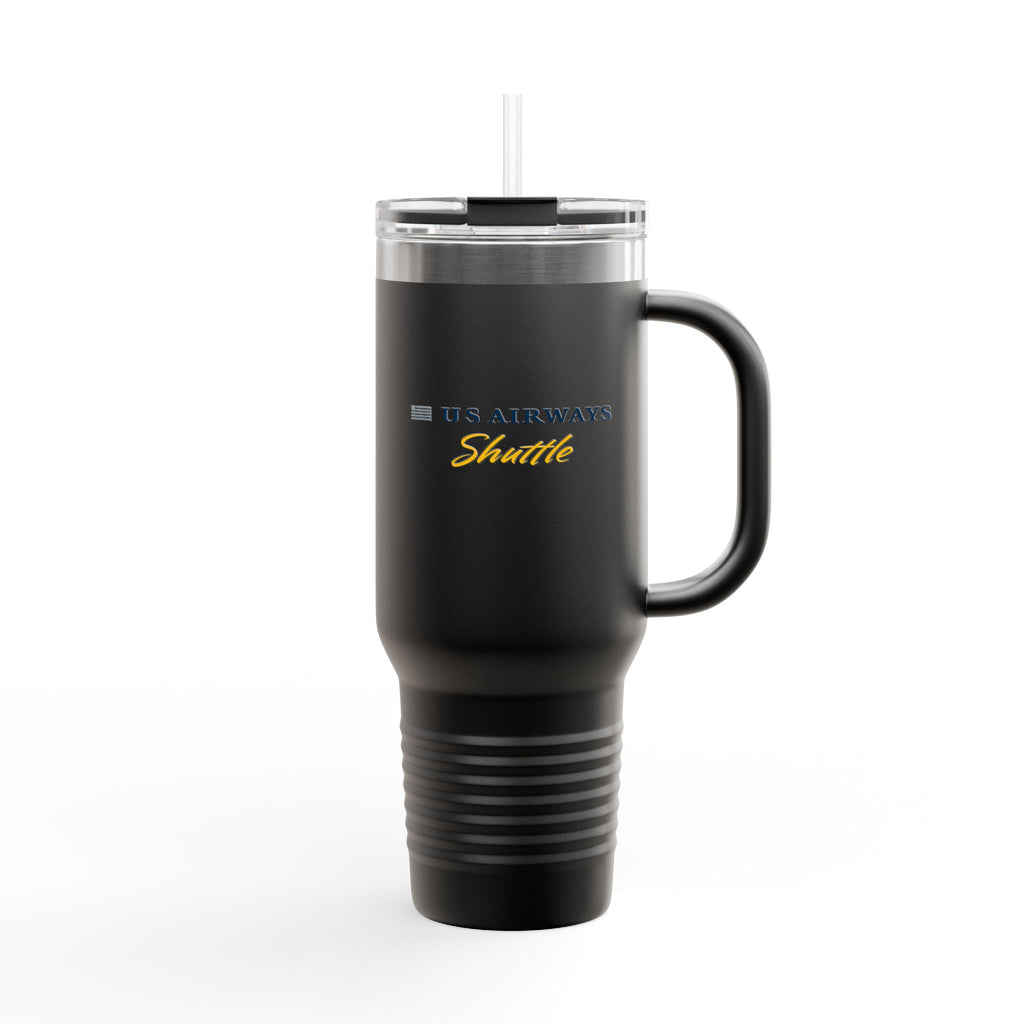 US Airways Shuttle 40oz Insulated Travel Mug Stainless Tumbler