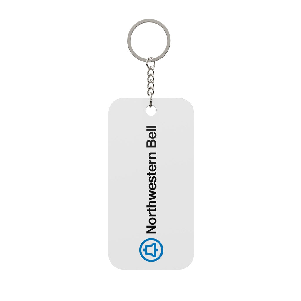 Northwestern Bell Double-Sided Keychain Charm