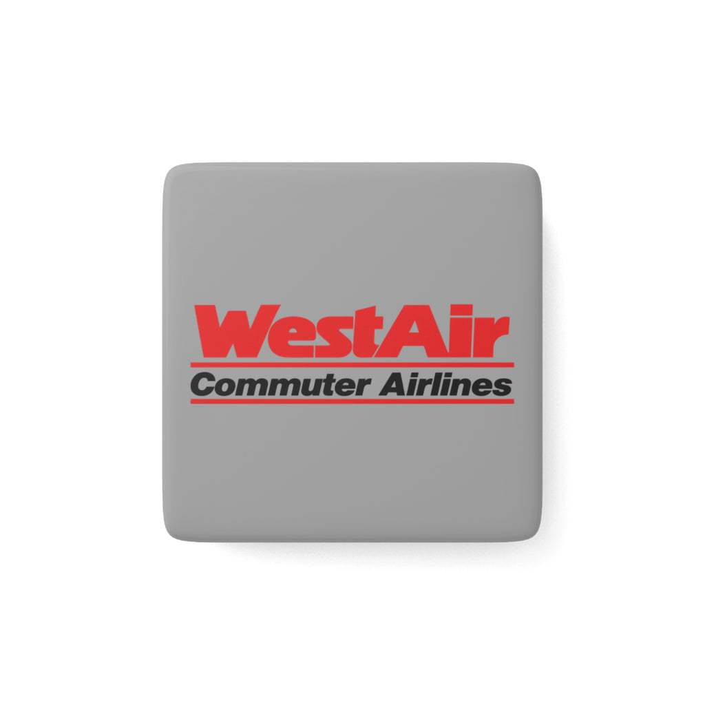WestAir Commuter Airlines Square Porcelain Fridge Magnet