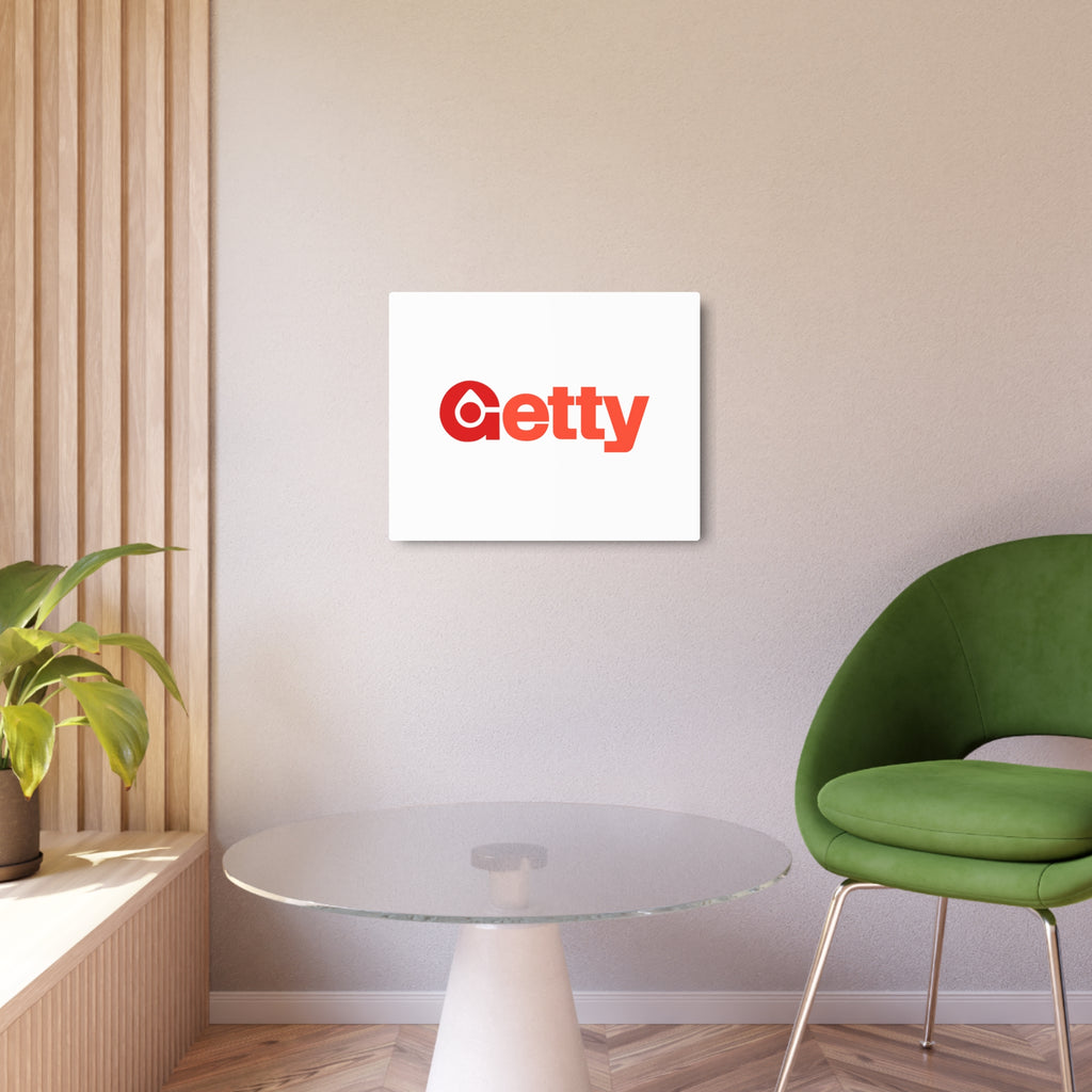 Getty Oil Metal Sign