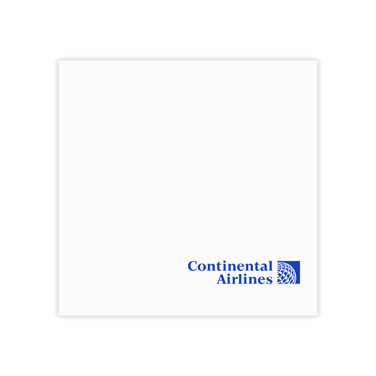 Continental Airlines Sticky Post-it Note Pad
