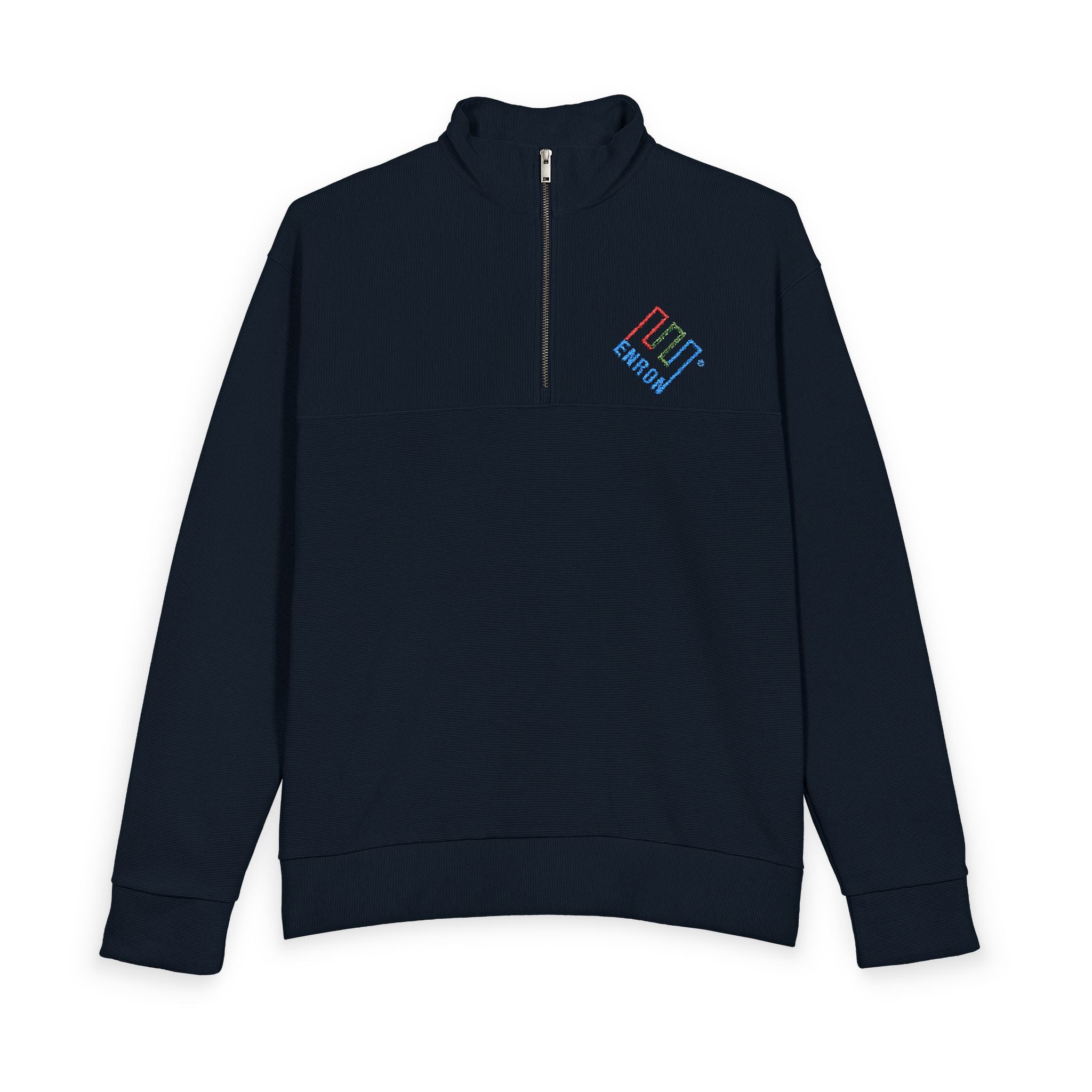 Enron Heavy Knit Quarter-Zip Sweatshirt