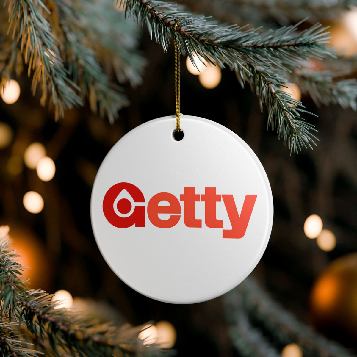 Getty Oil Ceramic Ornament