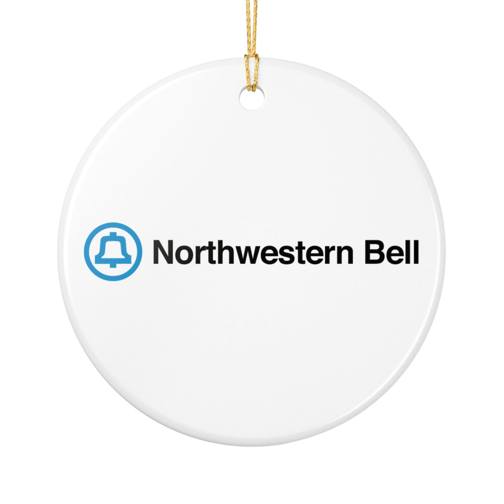 Northwestern Bell Ceramic Ornament