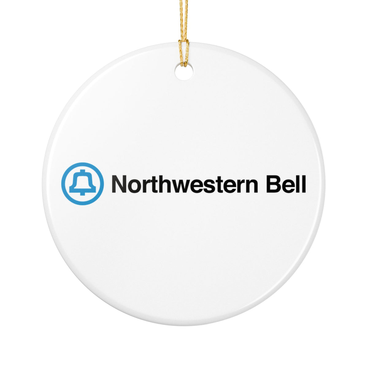 Northwestern Bell Ceramic Ornament