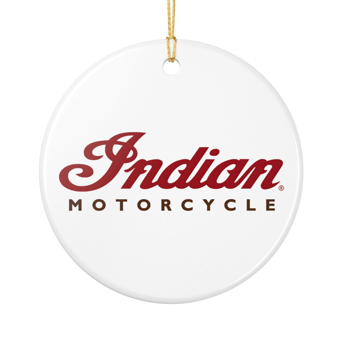 Indian Motorcycle Ceramic Ornament