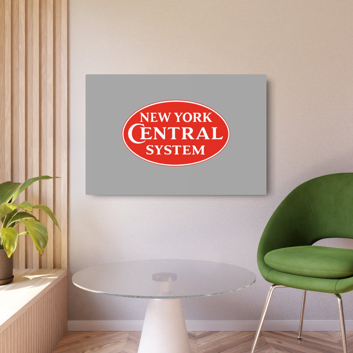 New York Central Railroad Metal Sign