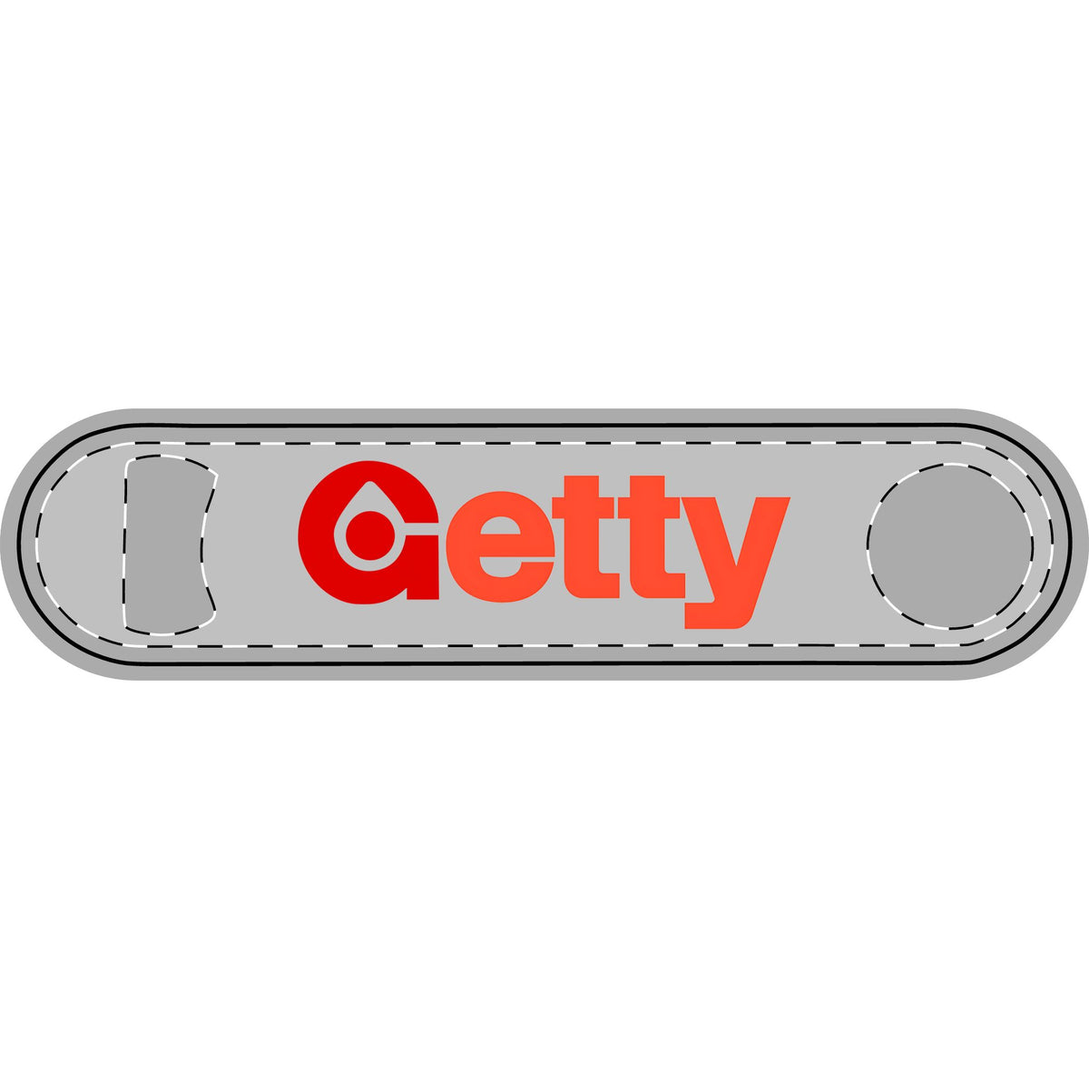 Getty Oil Metal Bottle Opener