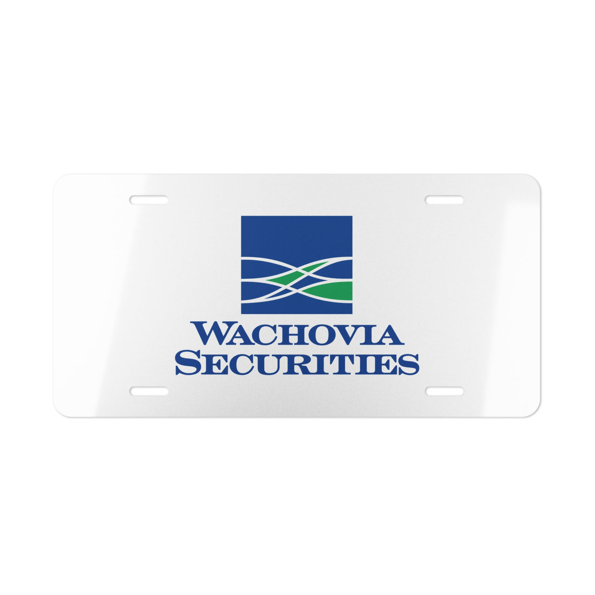 Wachovia Securities Vanity License Plate