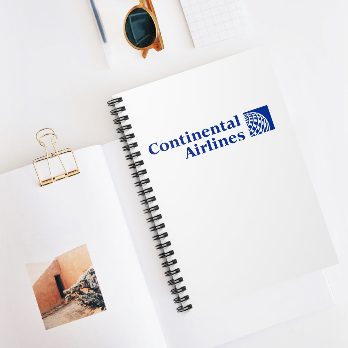 Continental Airlines Spiral Notebook