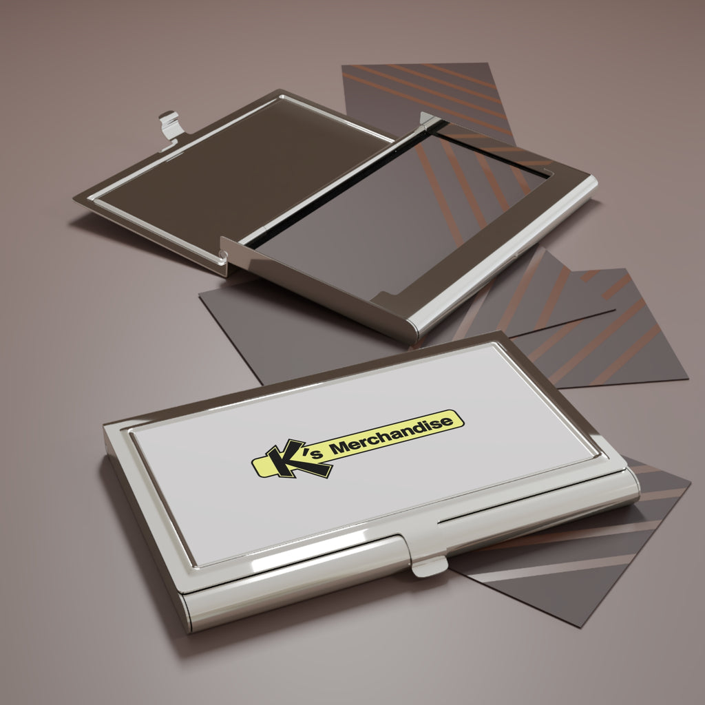 K's Merchandise Mart Metal Business Card Holder