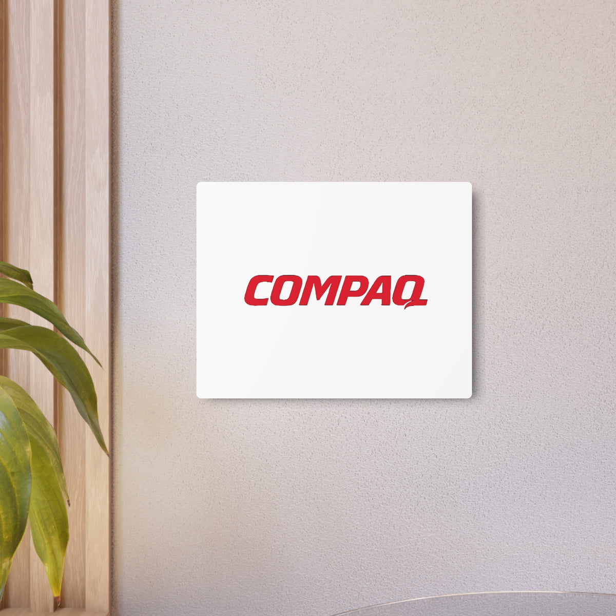 Compaq Metal Sign