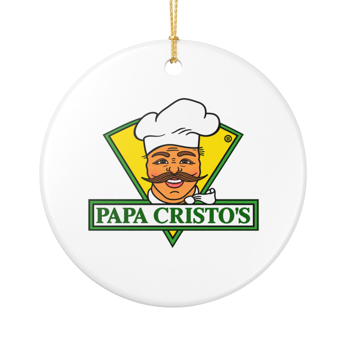 Papa Cristo's Ceramic Ornament