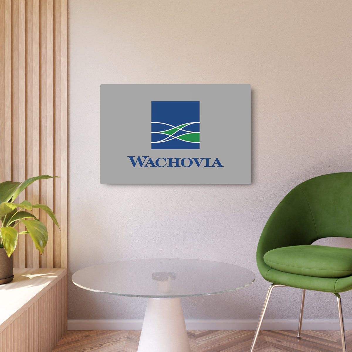 Wachovia Metal Sign
