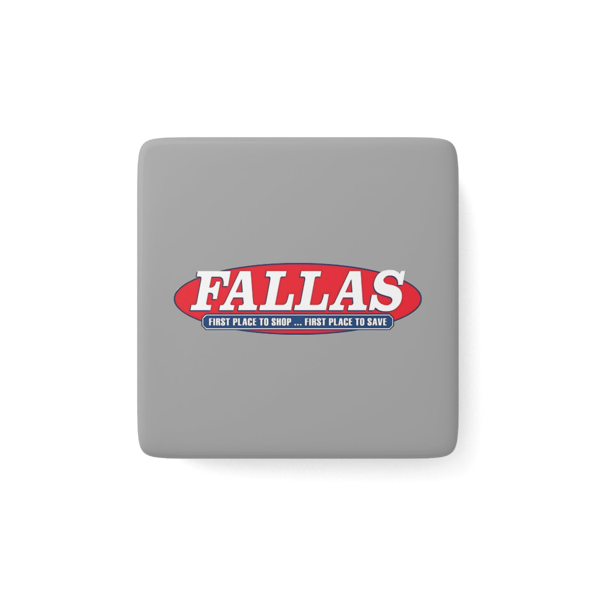 Fallas Discount Stores Square Porcelain Fridge Magnet