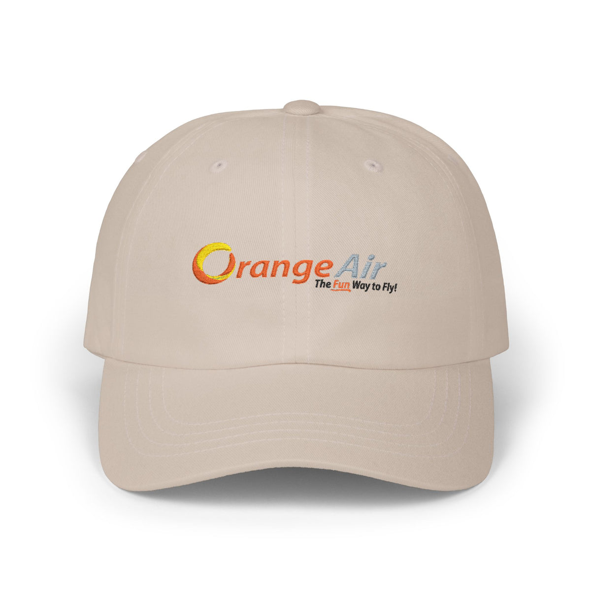 Orange Air Embroidered Dad Cap Hat