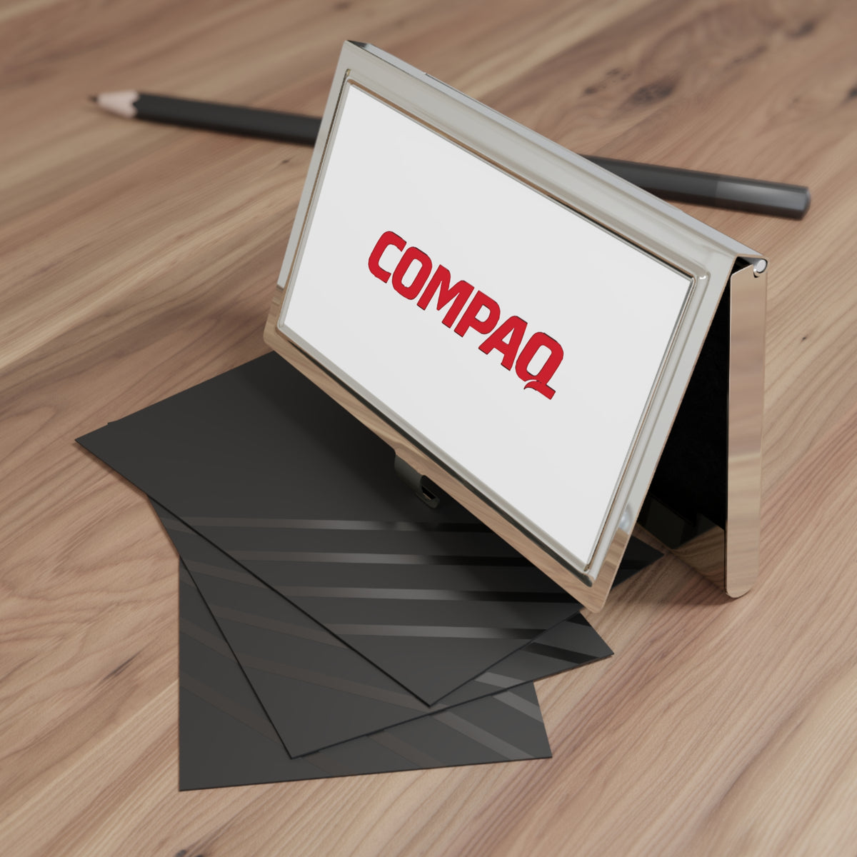 Compaq Metal Business Card Holder