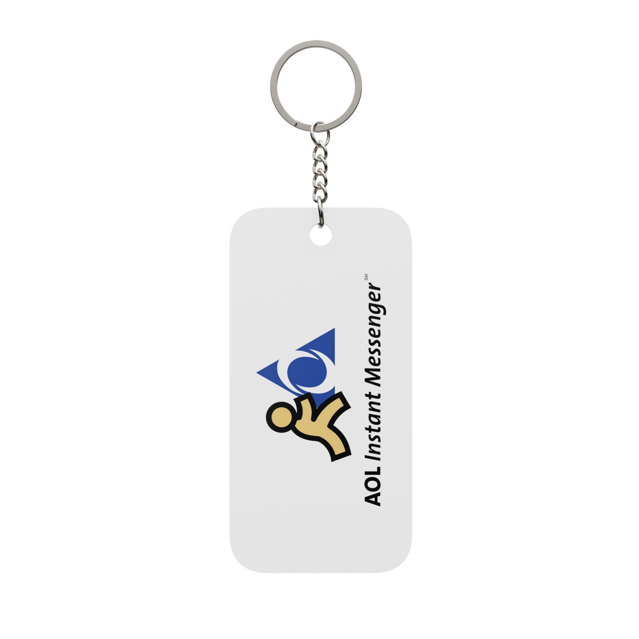 AOL Instant Messenger (AIM) Double-Sided Keychain Charm