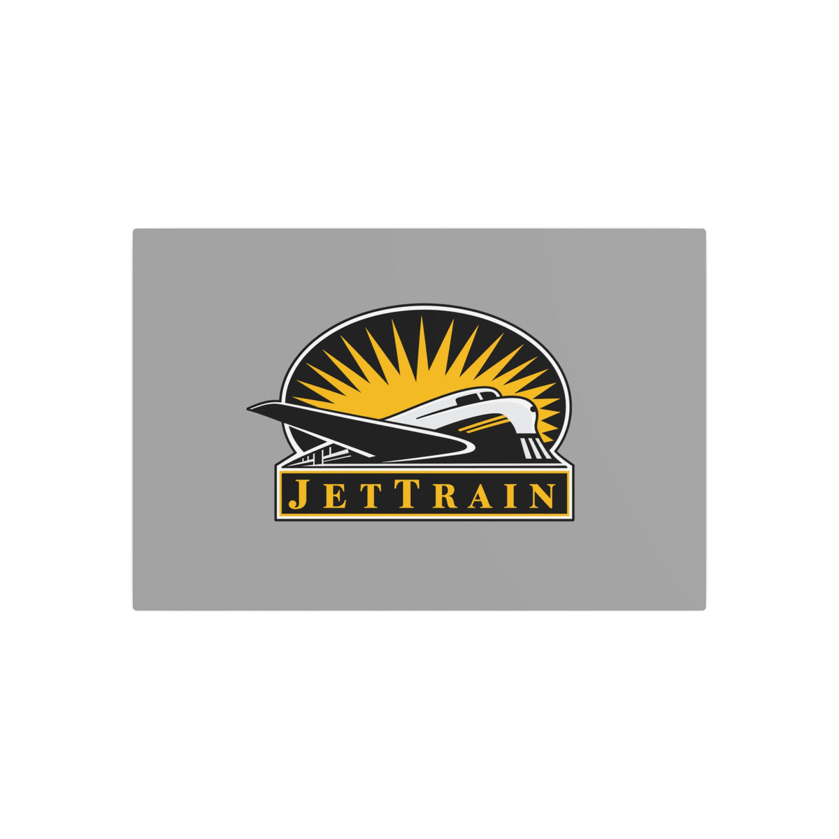 Bombardier JetTrain Metal Sign