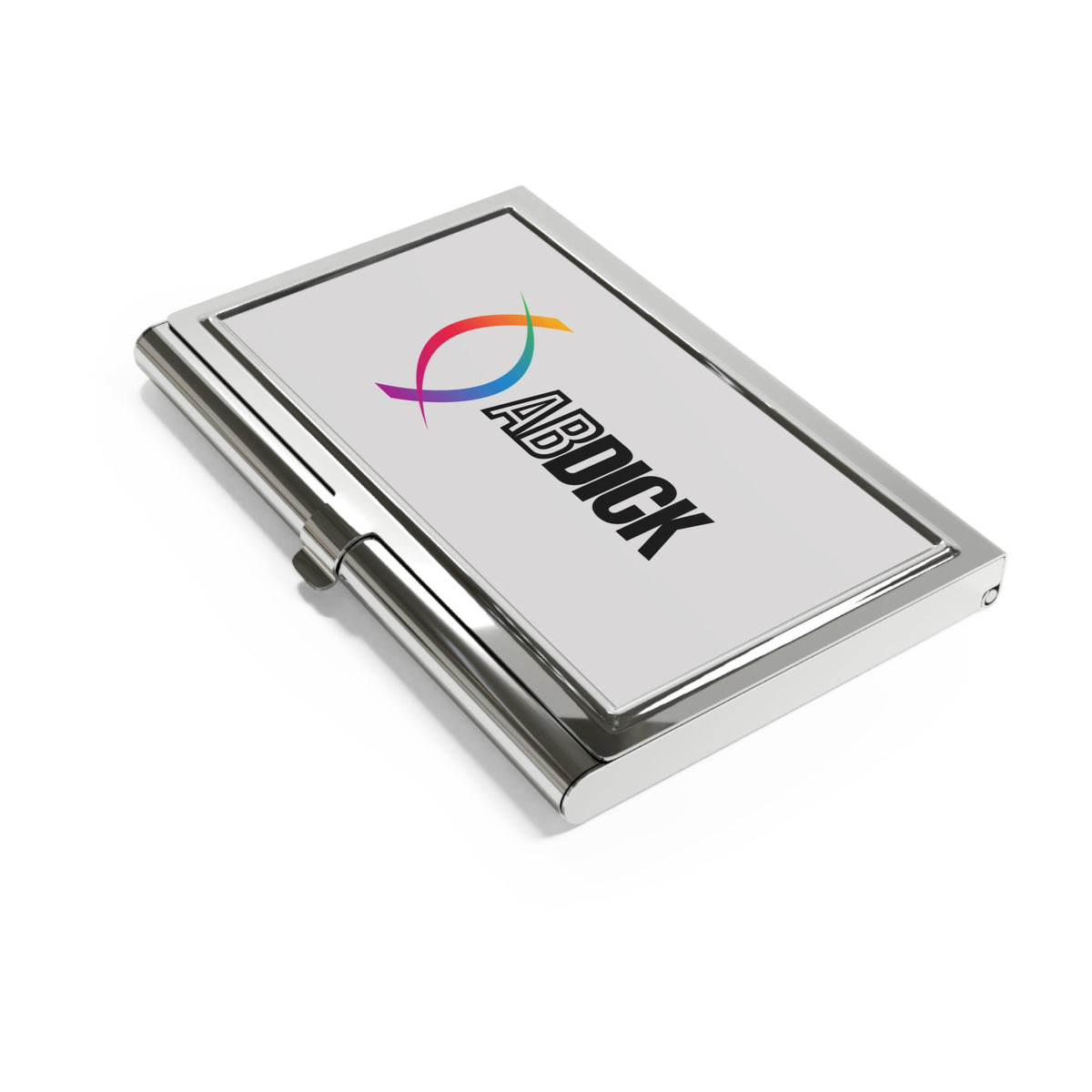A. B. Dick Company Metal Business Card Holder
