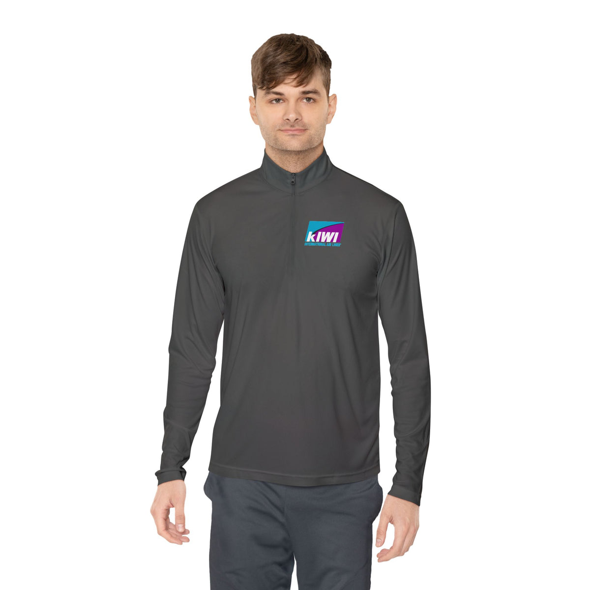 Kiwi International Air Lines Unisex Quarter Zip Pullover